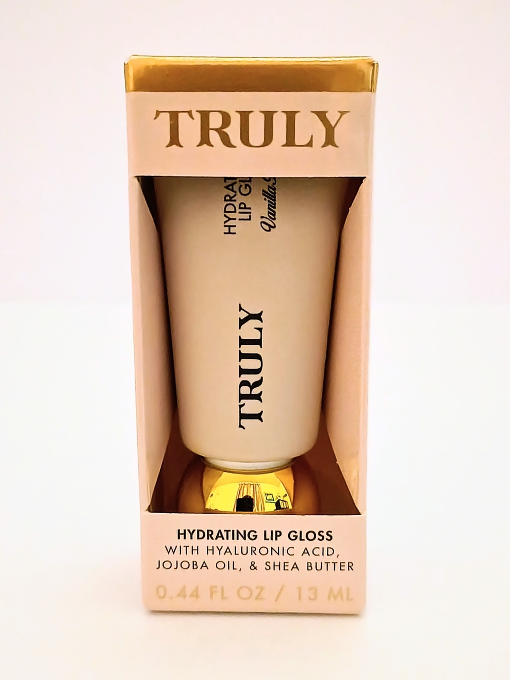 TRULY Beauty Hydrating Lip Gloss Vanilla Baby NIB Full Size 13mL Hyaluronic